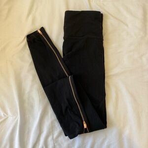 athleta zipper leggings